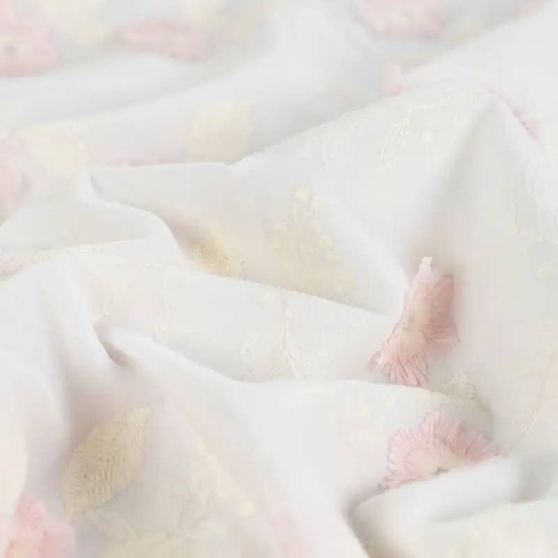 Bumbac brodat Flower Nude