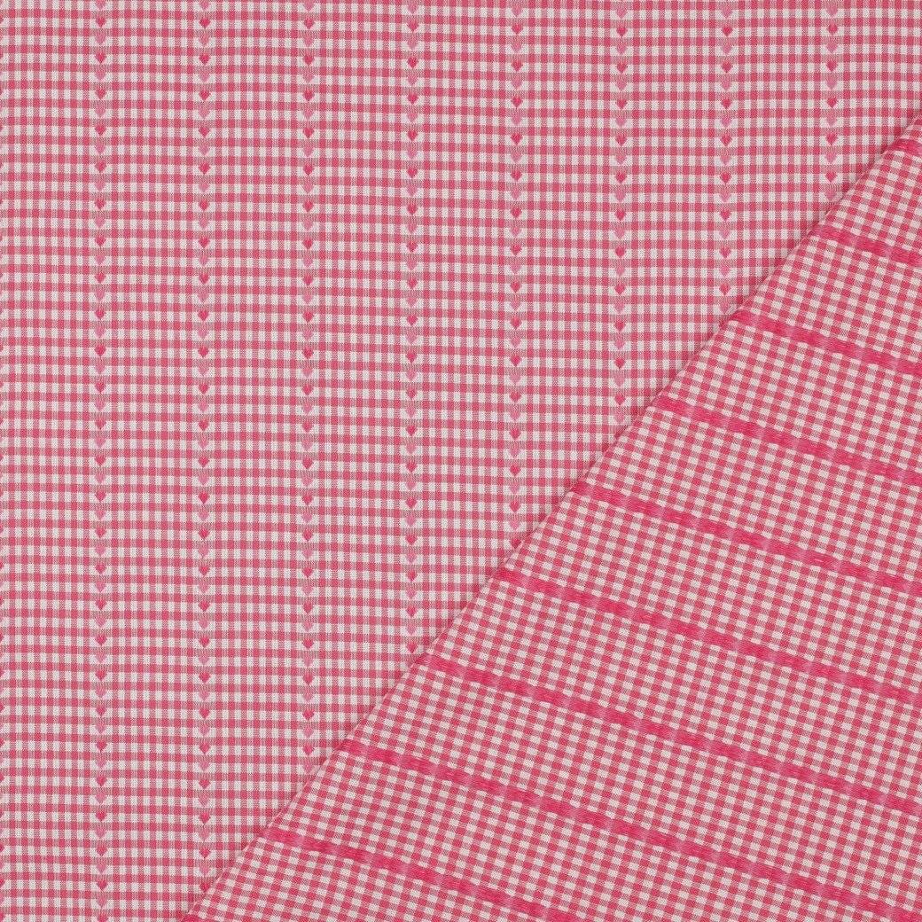 COTTON JAQUARD HEARTS