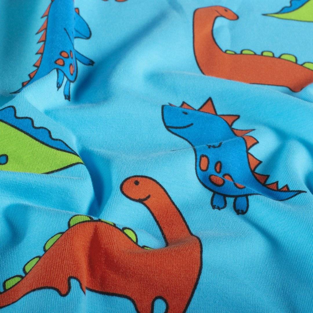 Jersey elastic Dino Aqua