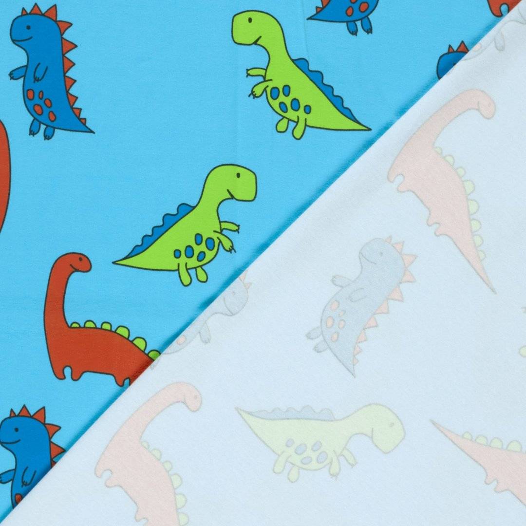 Jersey elastic Dino Aqua