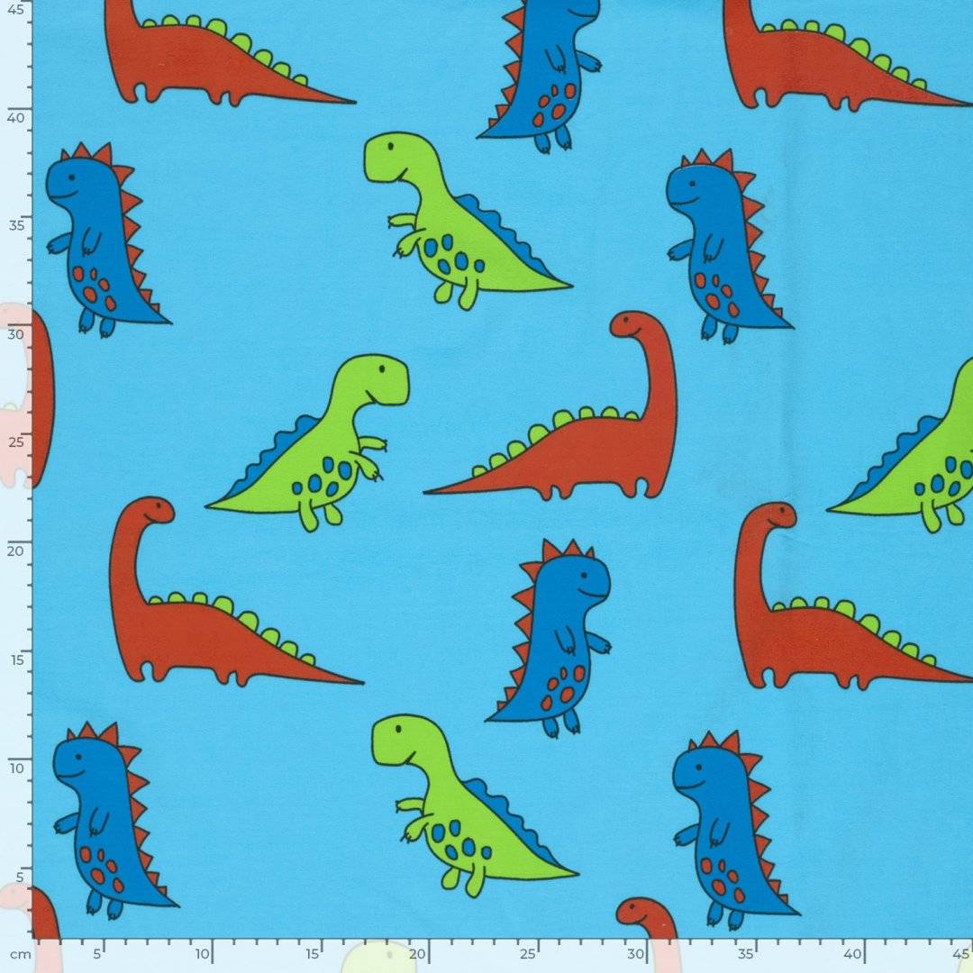 Jersey elastic Dino Aqua