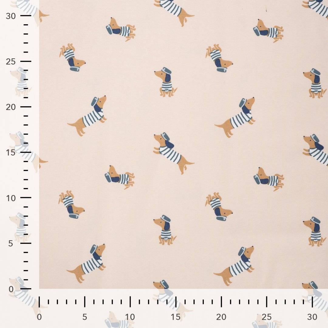 Jersey elastic Nautical Dogs
