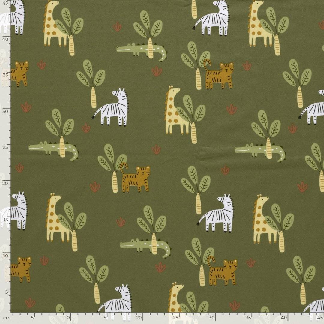 Jersey elastic Safari Khaki