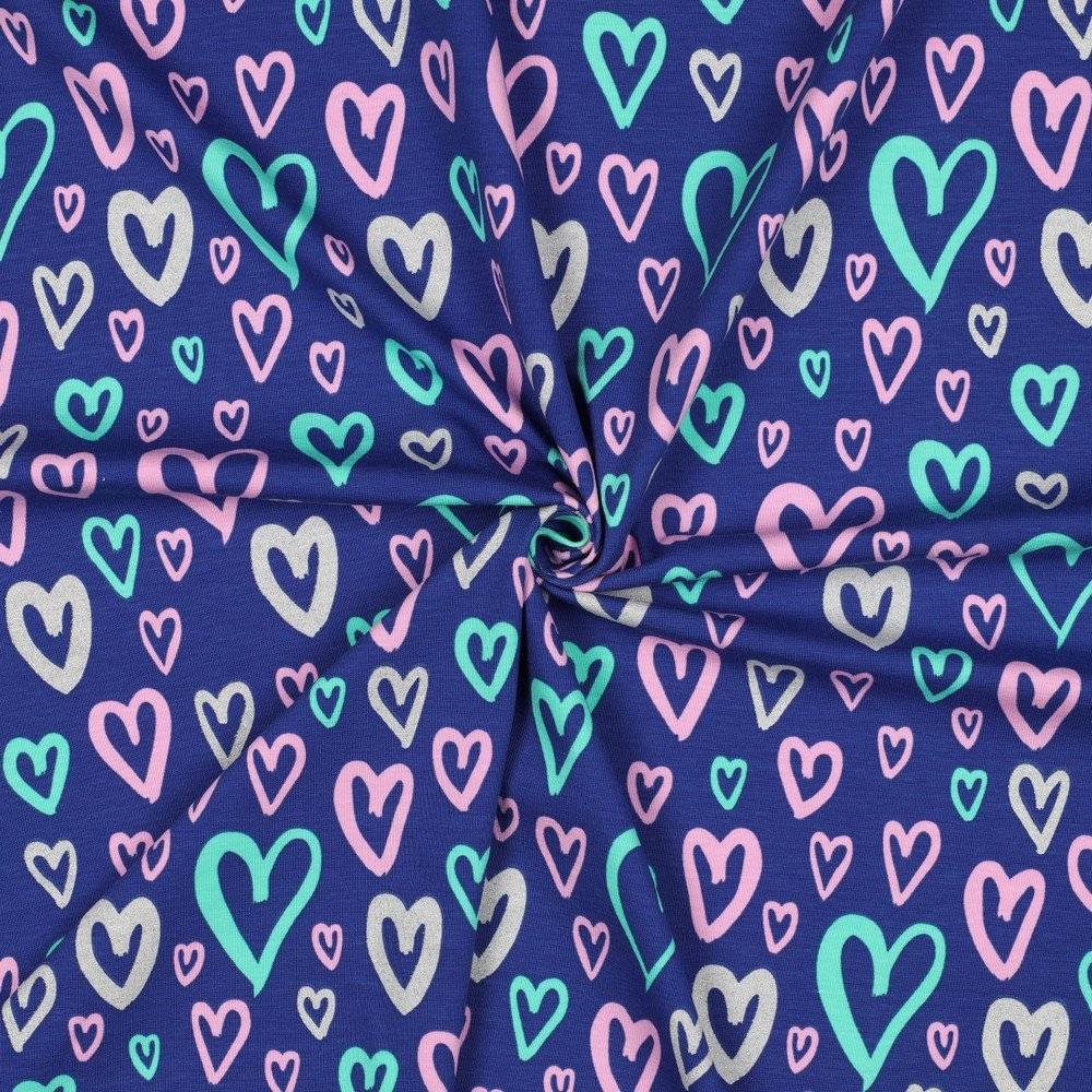 Jersey Glitter Hearts