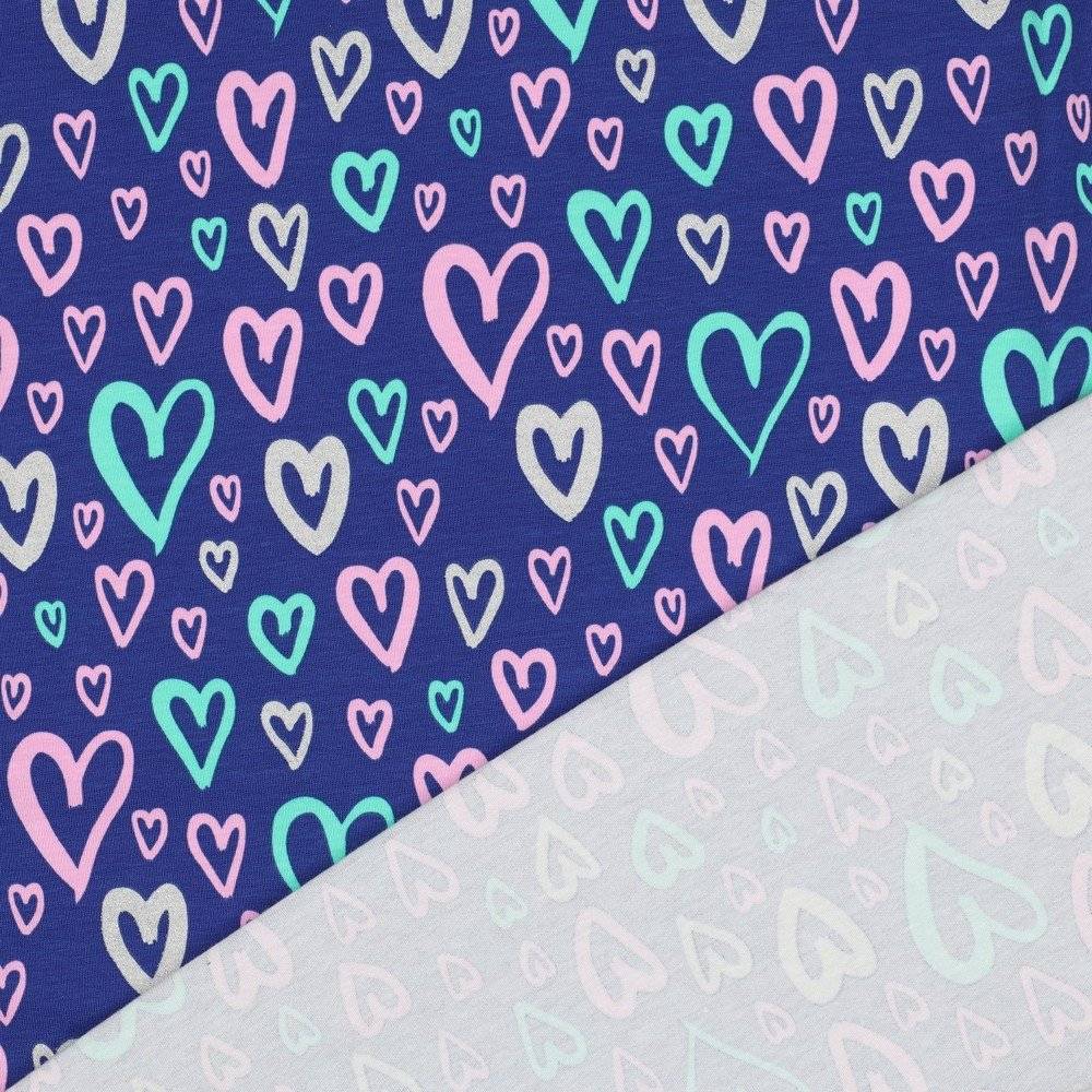 Jersey Glitter Hearts