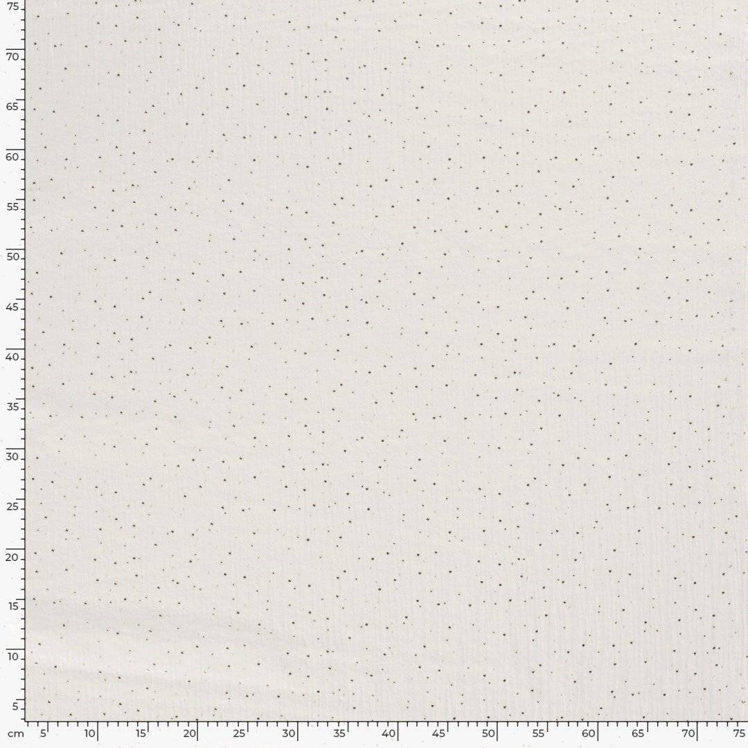 Muselina Dew Drops Dots Off-White