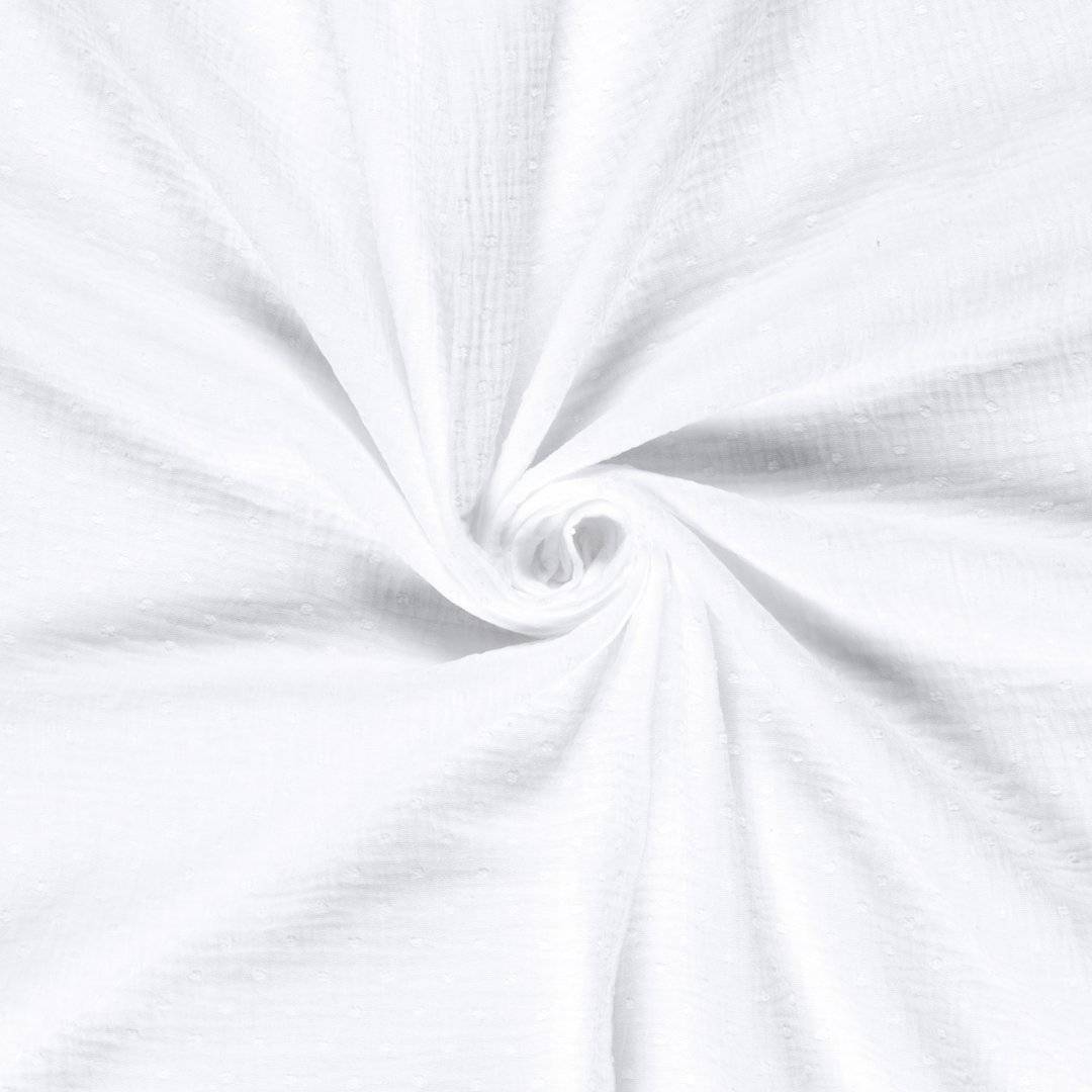 Muselina Dobby White