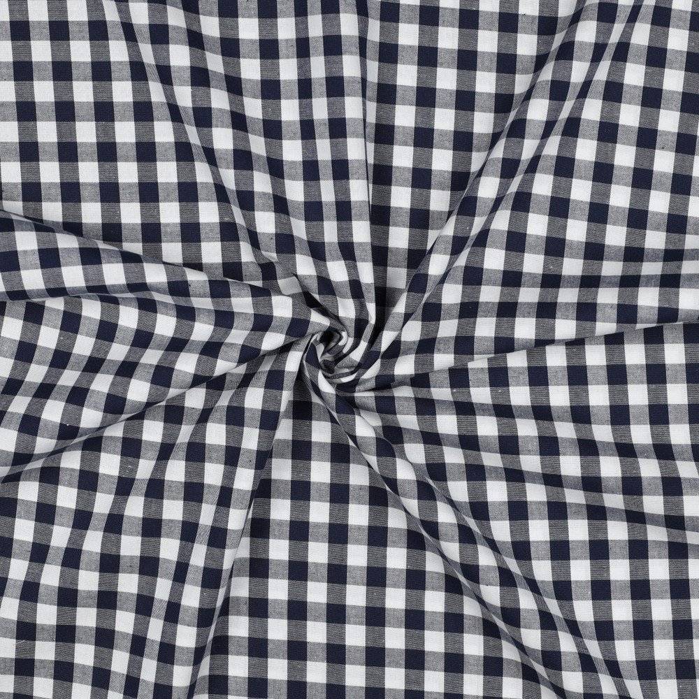 Poplin Checks Navy