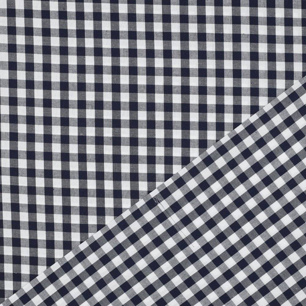 Poplin Checks Navy