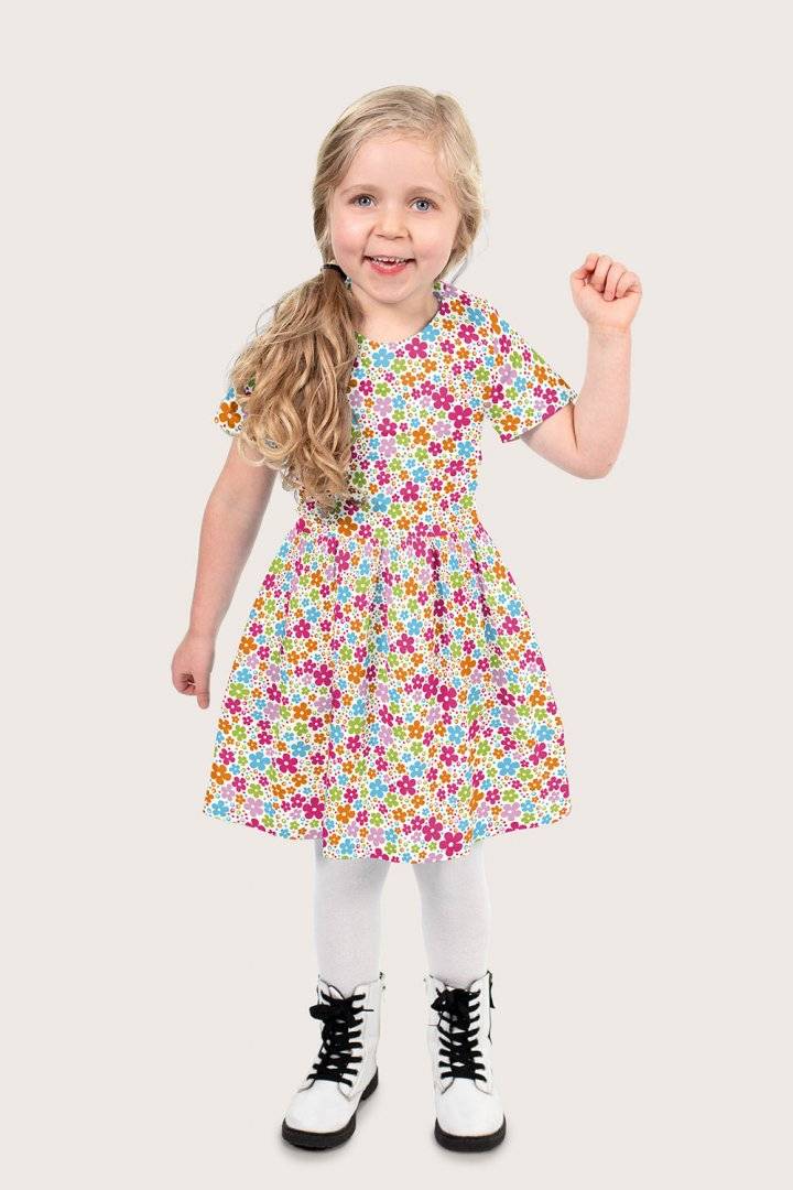 Poplin Flowers Pink