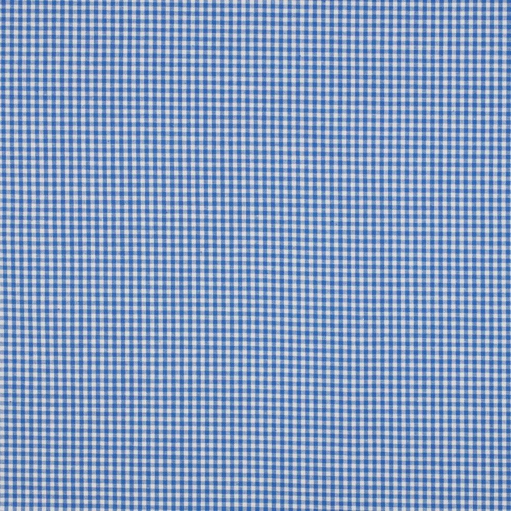 Poplin Small Checks Sky Blue