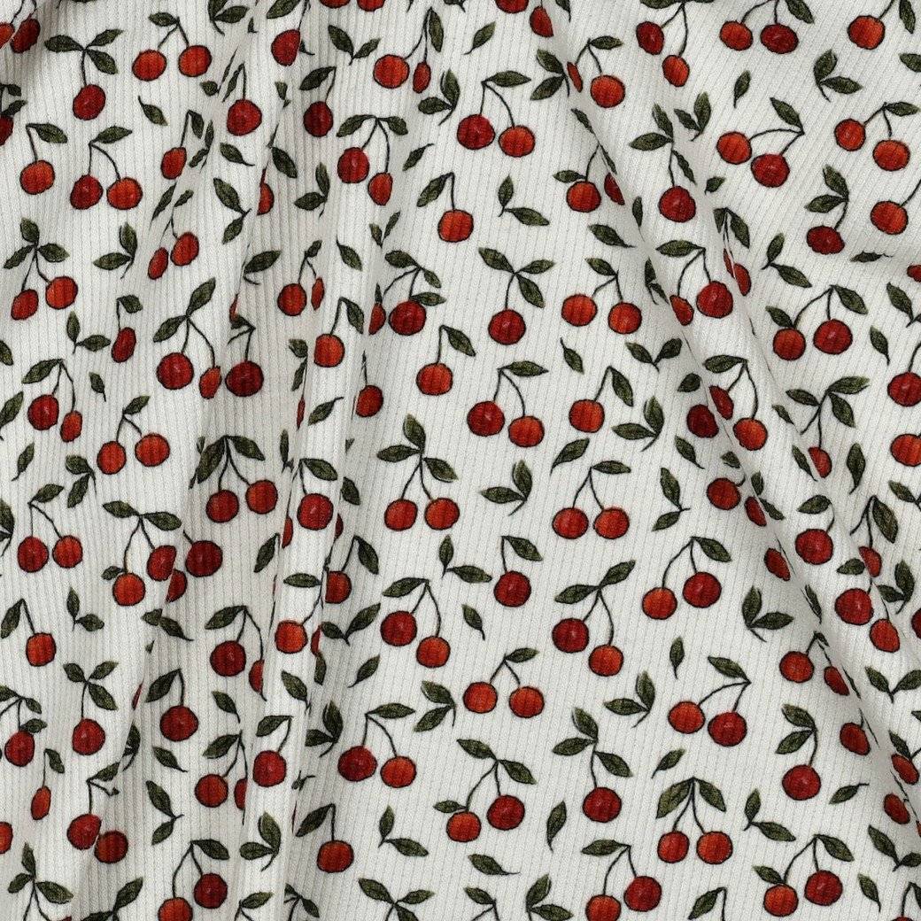 Rib Jersey Digital Cherry