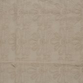 Bumbac brodat Flowers Beige
