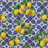 Cotton Vascose Digital Lemons