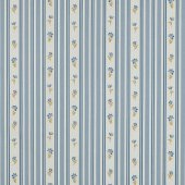 Fine Poplin Flowers Blue