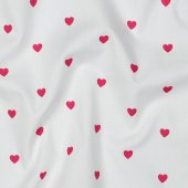 Fine Poplin Hearts Fuxia