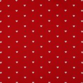 Fine Poplin Hearts Red