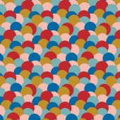 French Terry Colourful Dots