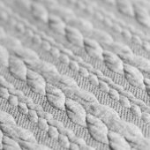 Jersey Cable Knit LIGHT GREY