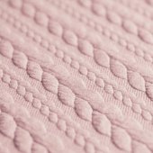 Jersey Cable Knit NUDE PINK