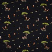 Jersey digital Forest Animals Navy