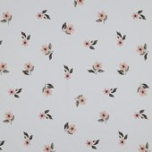 Jersey Digital GOTS Flower White