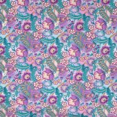 Jersey elastic digital Flowers