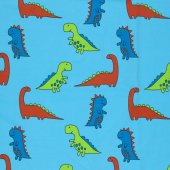 Jersey elastic Dino Aqua