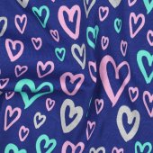 Jersey Glitter Hearts