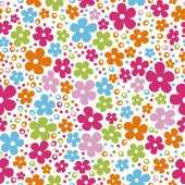 Poplin Flowers Pink