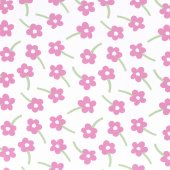 Poplin Pink Flowers