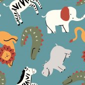 Poplin Safari Blue