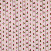 Rib Jersey Flowers Pink