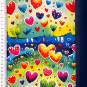 Soft Shell Digital Rainbow Hearts